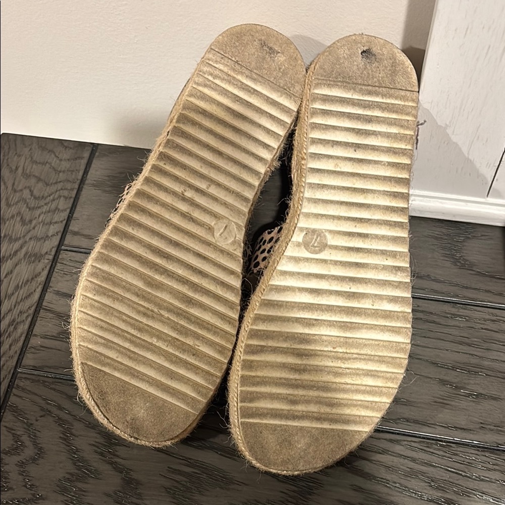 American Eagle Leopard Print Espadrille Sandals - image 7